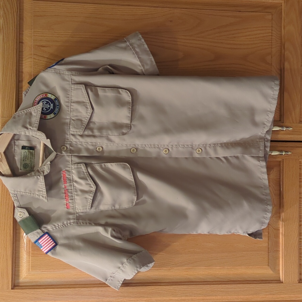 Excellent used condition Boy Scout shirt and kerchief